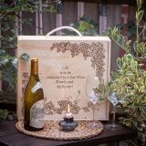 4 Bottle Hand Burned Pre-Made Wine Box
